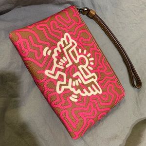 Keith Haring x coach small clutch wallet